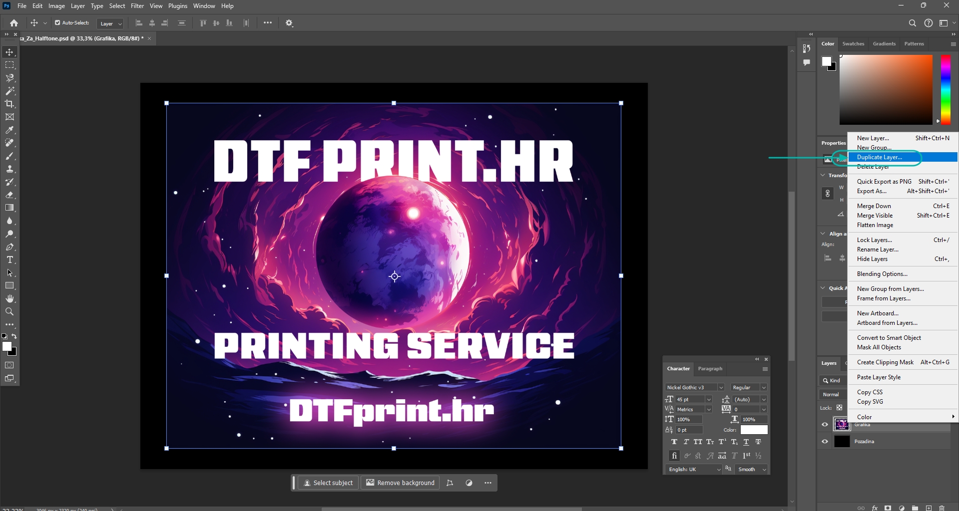 DTF Halftone Tutorial