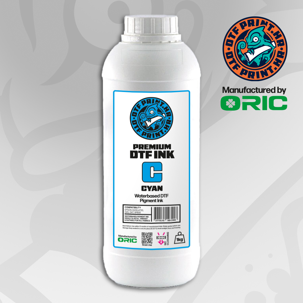 DTF Premium pigmentna boja za inkjet printere - 1l - Cyan