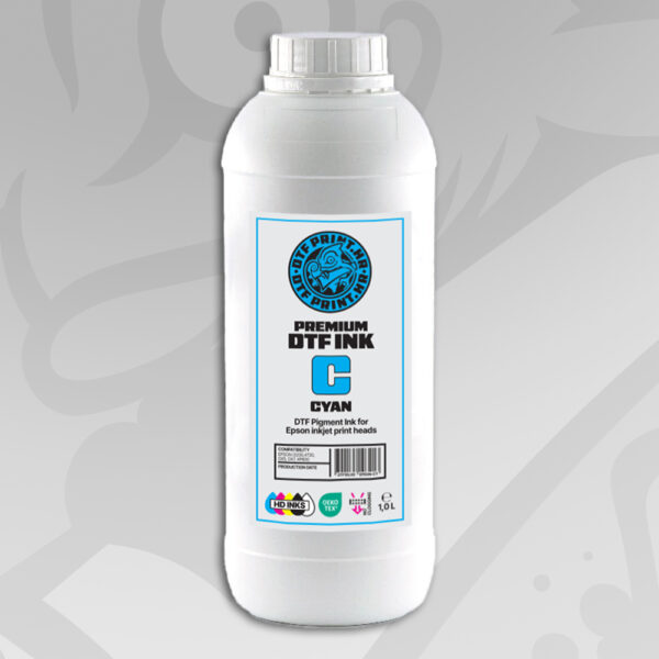 DTF Premium-Pigmenttinte für Tintenstrahldrucker – 1 l – Cyan