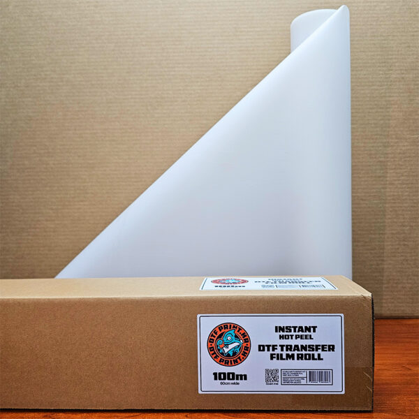 DTFPrint® DTF Transfer Film – Instant Hot Peel, Duplo Premazan, Mat, 60cm, 100m - immagine 2